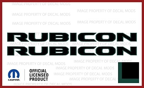 Decal Mods Rubicon Stickers graphiques pour Jeep Wrangler & Gladiator JL/JT Rubicon (2018-2022) (Lot de 2)
